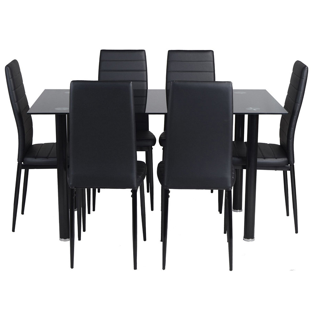 Juego De Comedor 6 Sillas 140x80x76 Easy