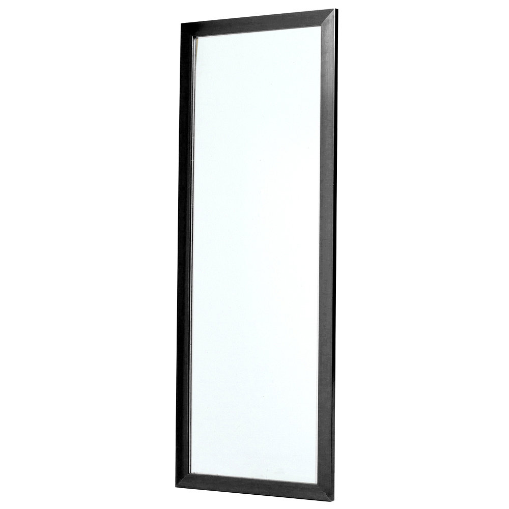 Espejo 125x34 Cm Pared Alto Blanco Negro Easy